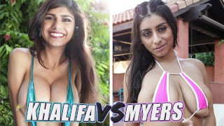 Sexy Big Tits Pornstars Mia Khalifa And Violet Myers Fuck Off Compilation