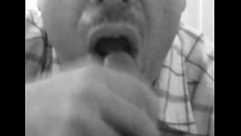 Horny Guy Swallowing Tranny Jizz